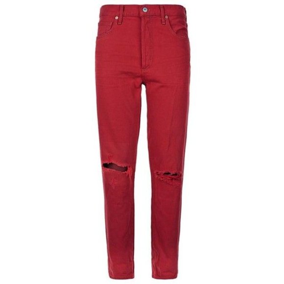 Citizens of Humanity High Rise Red Jeans